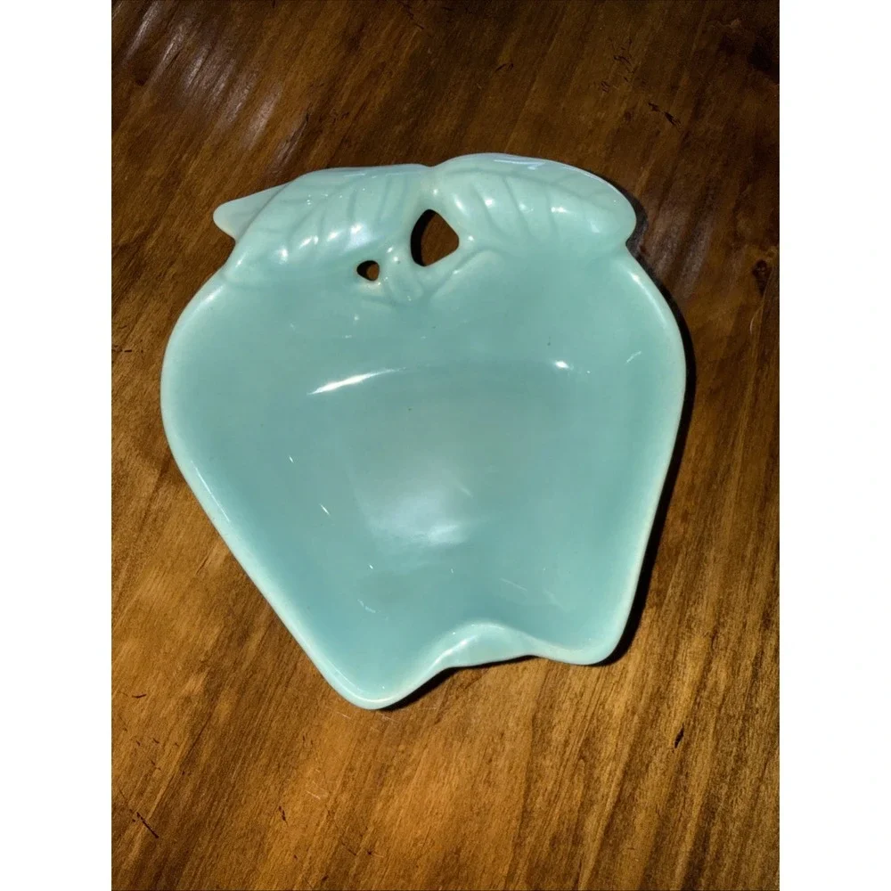 VTG Hoenig of California Turquoise #734 8 Piece Apple Serve/Dip Set